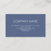 QR Code Business Logo Blue Modern Visitenkarte (Rückseite)