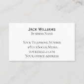 QR Code Business-Logo Einfach Beruflich modern Visitenkarte (Rückseite)