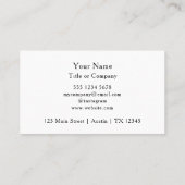 QR-Code-Business-Logo Einfach Beruflich Visitenkarte (Rückseite)