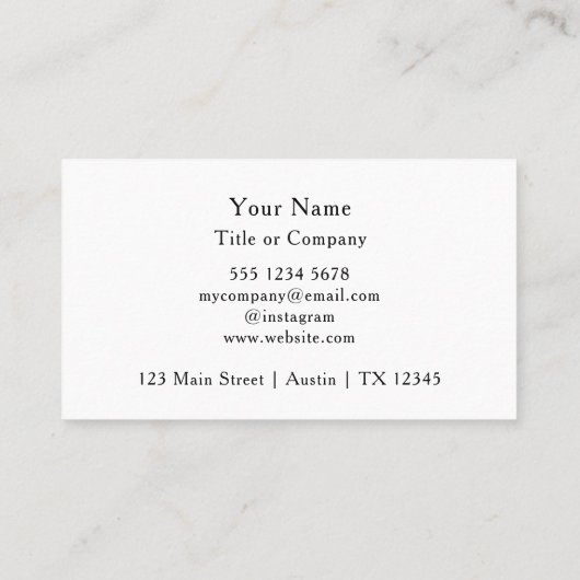 QR-Code-Business-Logo Einfach Beruflich Visitenkarte (Rückseite)