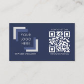 QR-Code-Business-Logo für kundenspezifische Logos  Visitenkarte (Vorderseite)