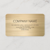 QR-Code-Business-Logo Gold Visitenkarte (Rückseite)