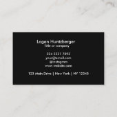 QR-Code-Business-Logo | Mindestwerte Visitenkarte (Rückseite)