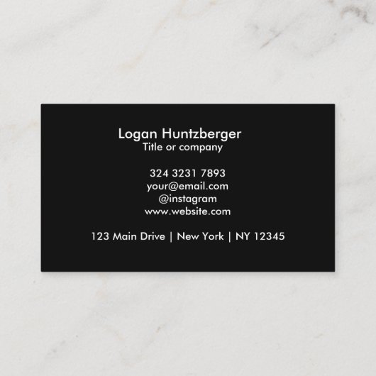 QR-Code-Business-Logo | Mindestwerte Visitenkarte (Rückseite)