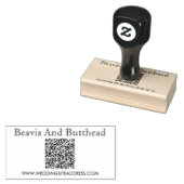 QR Code Business-Logo Modern einfach Gummistempel (Stempel)