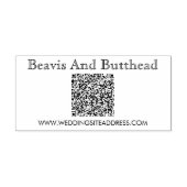 QR Code Business-Logo Modern einfach Gummistempel (Prägung)