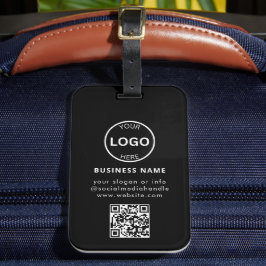 Qr Code Business-Logo Modern Einfache Gepäckmarke Gepäckanhänger