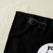 QR-Code-Business-Logo Modern Minimalistisch Strandtuch (Beispiel)