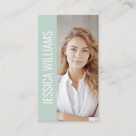 QR Code Business Logo Modern Professional Green Visitenkarte