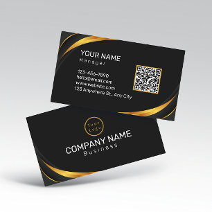 QR Code Business-Logo Modern Visitenkarte