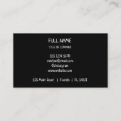 QR-Code-Business-Logo | Modernes, rosafarbenes Ges Telefonnummerkarte (Rückseite)