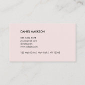 QR-Code-Business-Logo | Modernes, rosafarbenes Ges Visitenkarte (Rückseite)