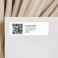 QR-Code Business-Logo-Rücksendeadresse