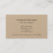 QR-Code-Business-Logo | Rustikale Kraft Moderne Visitenkarte (Rückseite)