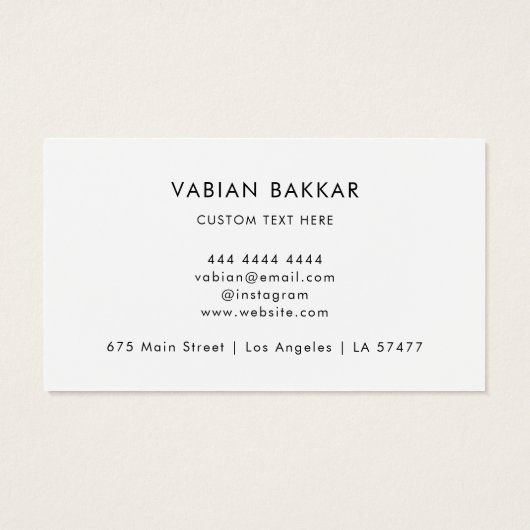 QR Code Business Logo Schwarz Moderne Visitenkarte (Rückseite)