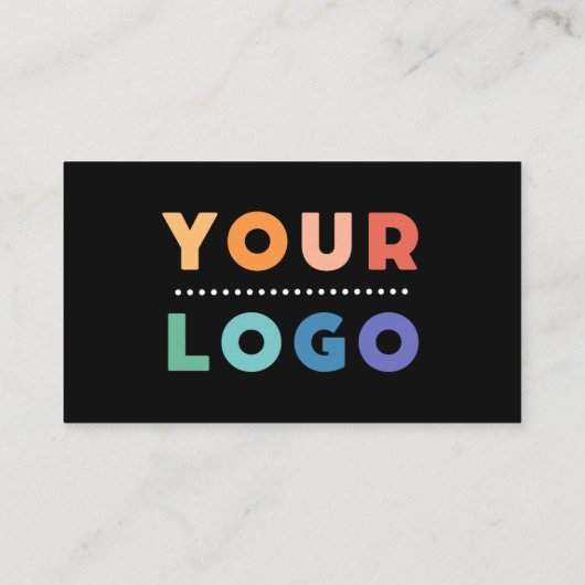 QR Code Business-Logo Schwarz Modernste Berufliche Visitenkarte (Rückseite)