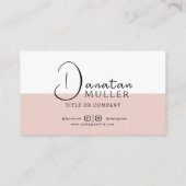 QR-Code-Business-Logo Visitenkarte (Rückseite)