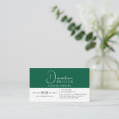 QR-Code-Business-Logo Visitenkarte (Stehend Vorderseite)
