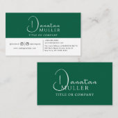 QR-Code-Business-Logo Visitenkarte (Vorne/Hinten)