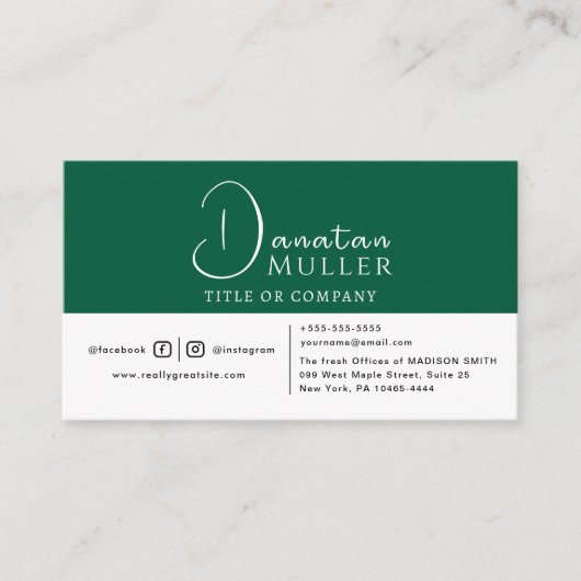 QR-Code-Business-Logo Visitenkarte (Vorderseite)