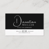 QR-Code-Business-Logo Visitenkarte (Rückseite)