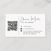 QR-Code-Business-Logo Visitenkarte (Vorderseite)