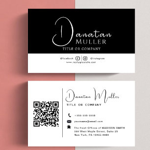 QR-Code-Business-Logo Visitenkarte