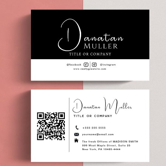 QR-Code-Business-Logo Visitenkarte