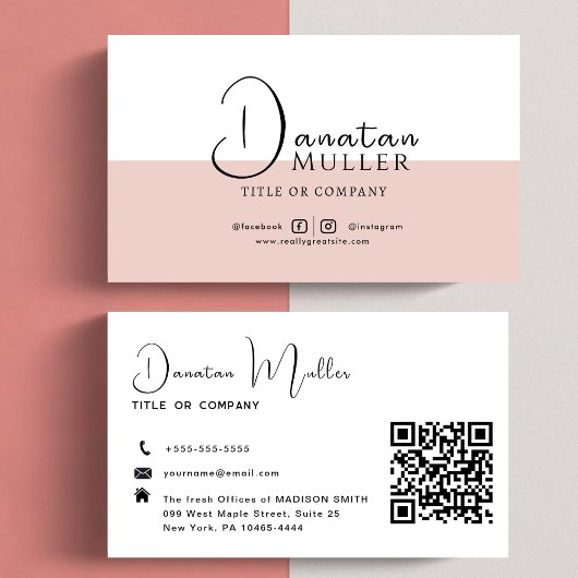 QR-Code-Business-Logo Visitenkarte