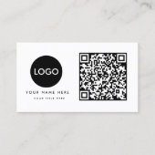 QR-Code-Business-Logo Visitenkarte (Vorderseite)