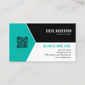 QR-Code-Business-Logo Visitenkarte (Vorderseite)