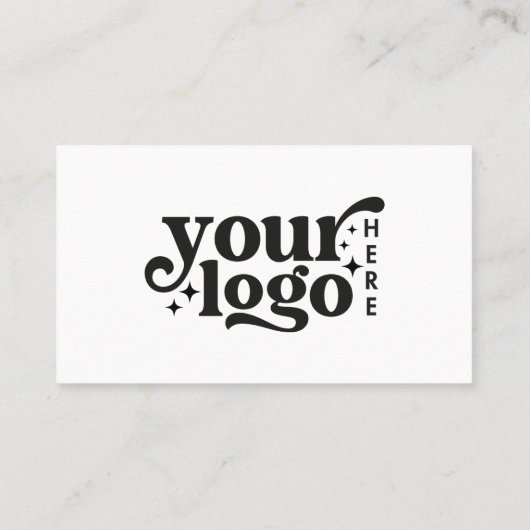 QR Code Business-Logo Weiß, modern Beruflich Visitenkarte (Rückseite)