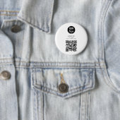 QR-Code-Business-Logo Weißes Minimalistisches Unte Button (Beispiel)