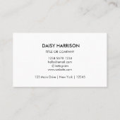 QR-Code-Business-Logo | White Modern Beruflich Visitenkarte (Rückseite)