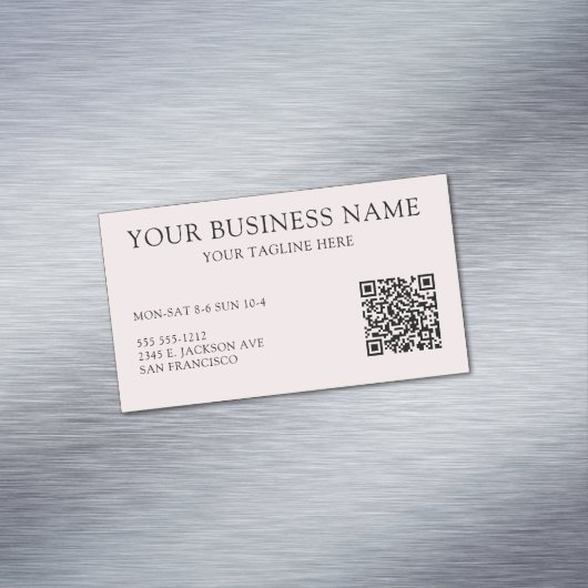 QR Code Business Magnetische Visitenkarte (Beispiel)