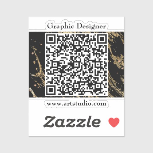 QR-Code Business Marketing Werbeaktion Aufkleber (Blatt)