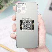 QR-Code Business Marketing Werbeaktion Aufkleber (Telefon)