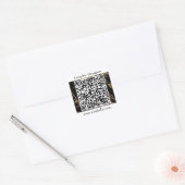 QR-Code Business Marketing Werbeaktion Quadratischer Aufkleber (Umschlag)