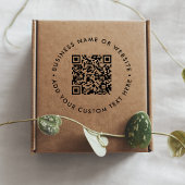 QR-Code | Business Modern Minimalistische einfache Gummistempel