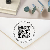 QR-Code | Business Modern Minimalistische einfache Gummistempel