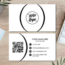 QR Code Business Moderne Berufliche Visitenkarte