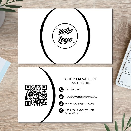 QR Code Business Moderne Berufliche Visitenkarte