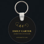 QR Code Business Name Promo Keychains Schlüsselanhänger<br><div class="desc">Promote your business with this QR code business name keychain. Perfect for small business marketing,  branding,  and professional promotional giveaways. Easily add your company logo,  scannable QR code,  or custom text to create personalized branded accessories. A modern minimalist product designed to help clients quickly connect with your business.</div>