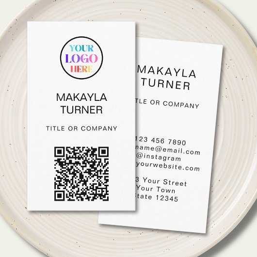 QR-Code Business Professional Logo Visitenkarte
