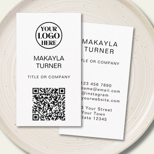 QR-Code Business Professional Logo Visitenkarte