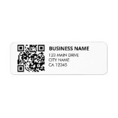QR Code Business Rücksendeadresse Beruflich (Vorne)
