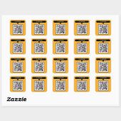 QR Code Business Square Sticker (Blatt)