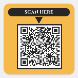 QR Code Business Square Sticker