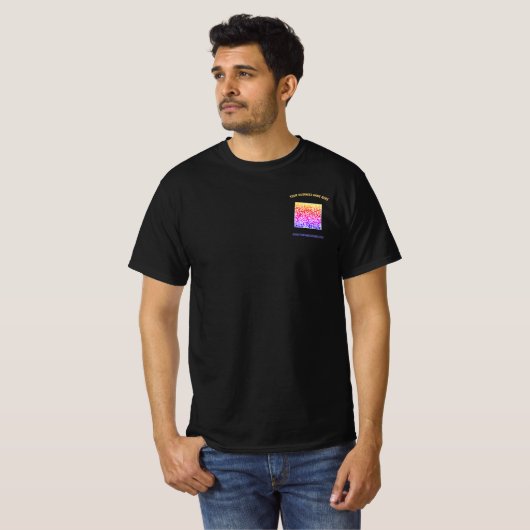 QR Code Business T - Shirt Benutzerdefinierter Tex (Vorne ganz)