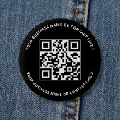 QR Code Business Template Black Button